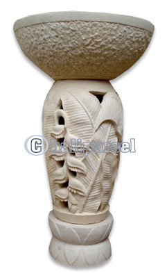 Handcrafted Lantern With Bowl Handmade From Stone
