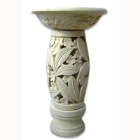 Handcrafted Lantern With Bowl Handmade From Stone