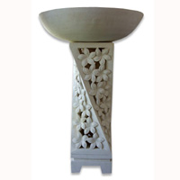 Handcrafted Lantern With Bowl Handmade From Stone