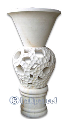 Handcrafted Lantern With Bowl Handmade From Stone