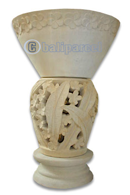 Handcrafted Lantern With Bowl Handmade From Stone