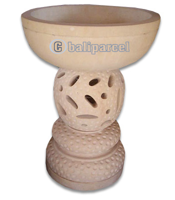 Handcrafted Lantern With Bowl Handmade From Stone