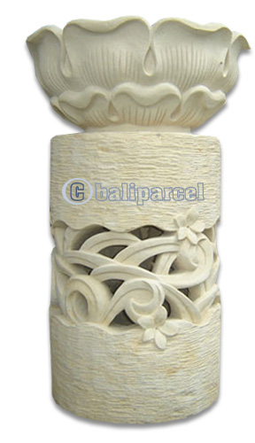 Handcrafted Lantern With Bowl Handmade From Stone