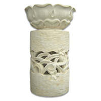 Handcrafted Lantern With Bowl Handmade From Stone