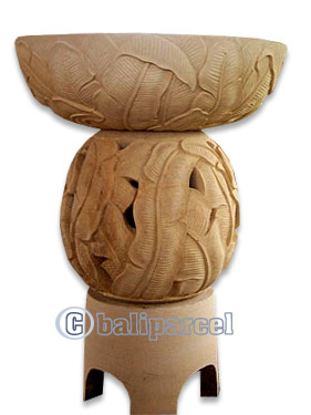 Handcrafted Lantern With Bowl Handmade From Stone