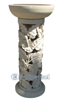 Handcrafted Lantern With Bowl Handmade From Stone