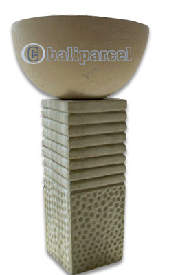 Handcrafted Stand With Bowl Handmade From Stone