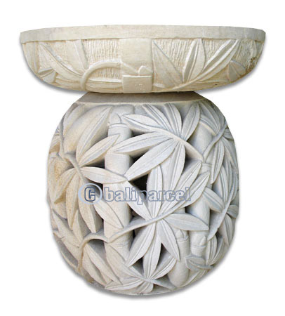 Handcrafted Lantern With Bowl Handmade From Stone