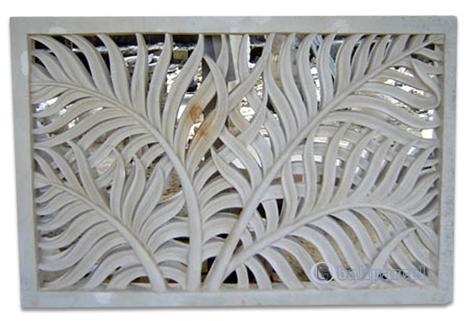 Handcrafted Relief Wall Panel, Handmade From Stone