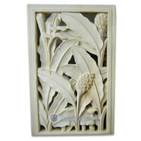 Handcrafted Relief Wall Panel, Handmade From Stone