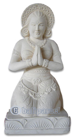 Handcrafted Welcome Statue, Handmade From Stone