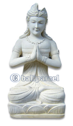 Handcrafted Welcome Statue, Handmade From Stone