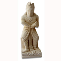 Handcrafted Welcome Statue, Handmade From Stone