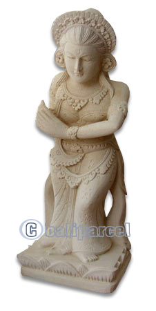 Handcrafted Welcome Statue, Handmade From Stone