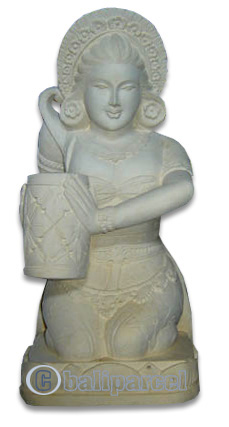 Handcrafted Welcome Statue, Handmade From Stone