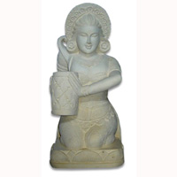 Handcrafted Welcome Statue, Handmade From Stone
