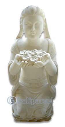 Handcrafted Balinese Statue, Handmade From Stone