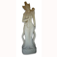 Handcrafted Balinese Statue, Handmade From Stone