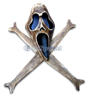 Skull, Handmade From Albesia Wood