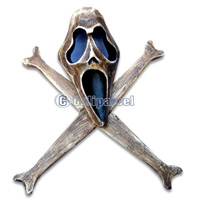 Skull, Handmade From Albesia Wood