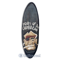 Pirate Sign, Handmade From Albesia Wood