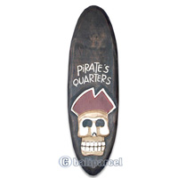 Pirate Sign, Handmade From Albesia Wood