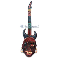 Pirate Guitar, Handmade From Albesia Wood