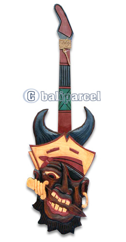 Pirate Guitar, Handmade From Albesia Wood