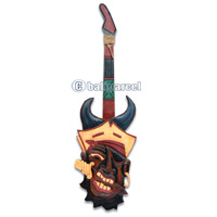 Pirate Guitar, Handmade From Albesia Wood