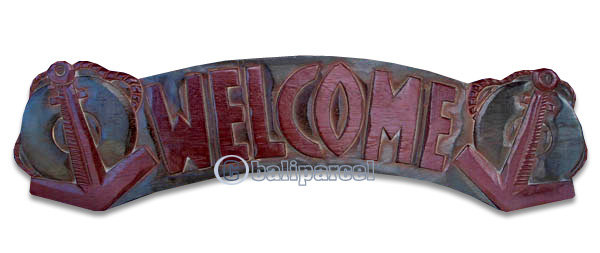 Pirate Sign, Handmade From Albesia Wood