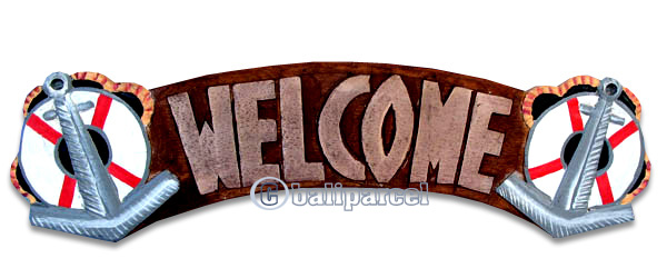 Pirate Sign, Handmade From Albesia Wood