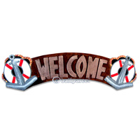 Pirate Sign, Handmade From Albesia Wood