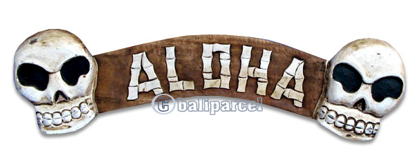 Aloha Sign, Handmade From Albesia Wood