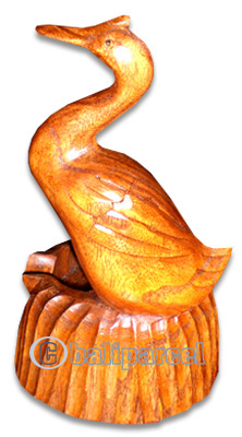 Wooden Duck Ashtray, Hand Carved From Hibiscus Wood