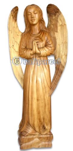 Angel Carving, Hand Carved From Suar Wood