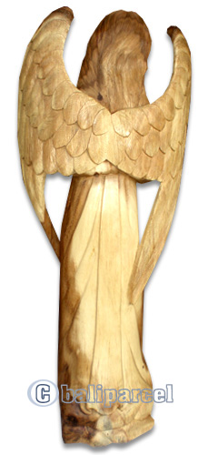 Angel Carving, Hand Carved From Suar Wood