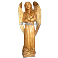 Angel Carving, Hand Carved From Suar Wood