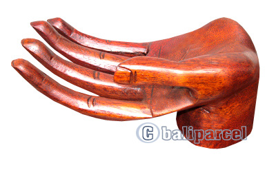 Name Card Holder, Hand Carved From Suar Wood