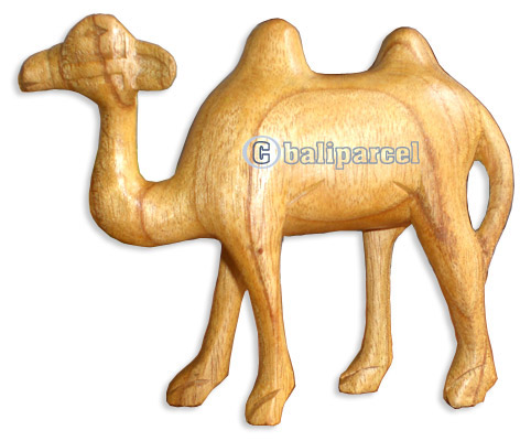 Wooden Camel, Hand Carved From Hibiscus