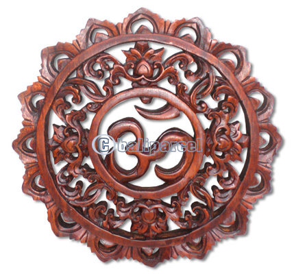 Wooden Wallhanging, Handcarved From Suar Wood
