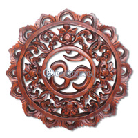 Wooden Wallhanging, Handcarved From Suar Wood