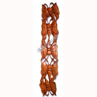 Wooden Butterfly Wallhanging, Hand Carved From Hibiscus Wood