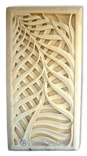 Handcrafted Relief Wall Panel, Handmade From Stone