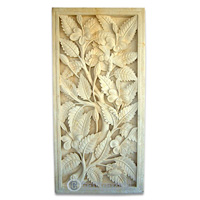 Handcrafted Relief Wall Panel, Handmade From Stone