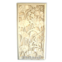 Handcrafted Relief Wall Panel, Handmade From Stone