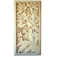Handcrafted Relief Wall Panel, Handmade From Stone