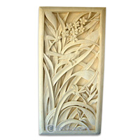 Handcrafted Relief Wall Panel, Handmade From Stone