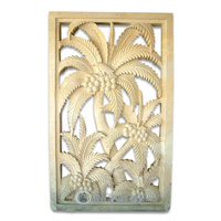 Handcrafted Relief Wall Panel, Handmade From Stone