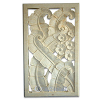 Handcrafted Relief Wall Panel, Handmade From Stone
