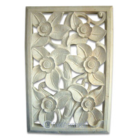 Handcrafted Relief Wall Panel, Handmade From Stone